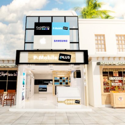 ออกแบบร้าน P-Mobile Plus เกาะพีพี จังหวัดกระบี่ 